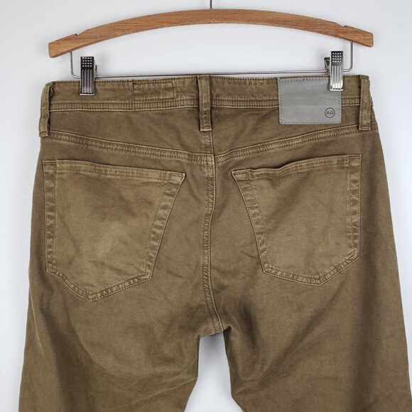 AG Adriano Goldschmied Tellis Modern Slim Casual Pants Dark Khaki Mens Size 30 - Picture 4 of 9